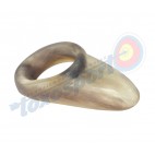 White Feather Thumb Ring